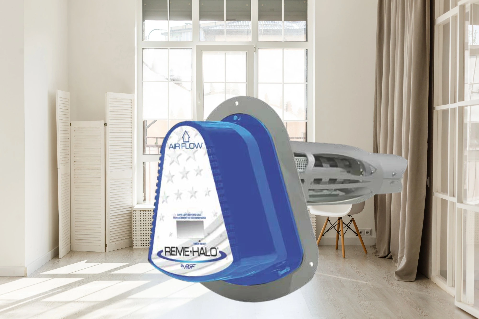 an image of a Reme Halo in-duct air purifier   